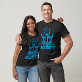 Mermaid security trident poolpartij voor mannen t-shirt (Unisex)