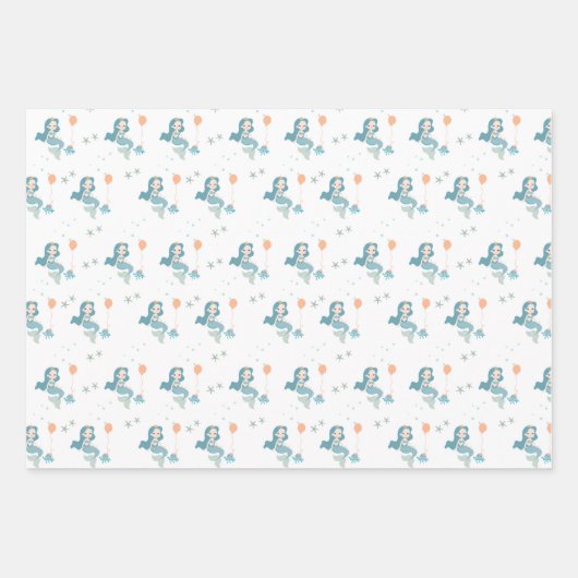 Mermaid Selection Three Wrapping Paper (Voorkant 2)