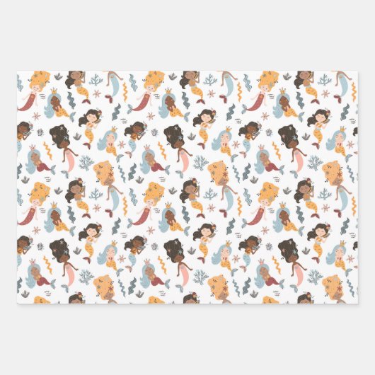 Mermaid Selection Two Wrapping Paper (Voorkant 3)