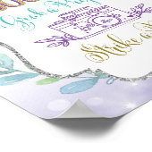 Mermaid Selfie-station Foto Booth Prop Decor Sign. Poster (Hoek)