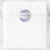 Mermaid sequin faux foil bedankt ronde sticker (Tas)