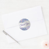 Mermaid sequin faux foil bedankt ronde sticker (Envelop)