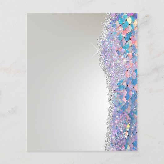 Mermaid sequin flyer (Achterkant)