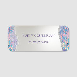 Mermaid sequin name tag