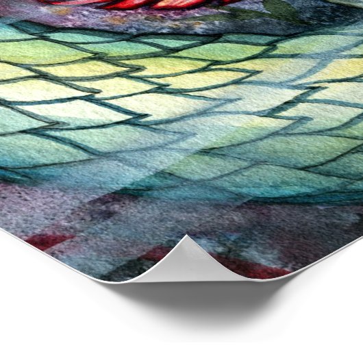 Mermaid Serpent Poster Afdrukken Molly Harrison (Hoek)