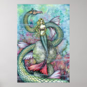 Mermaid Serpent Poster Afdrukken Molly Harrison (Voorkant)