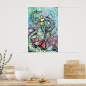 Mermaid Serpent Poster Afdrukken Molly Harrison (Keuken)