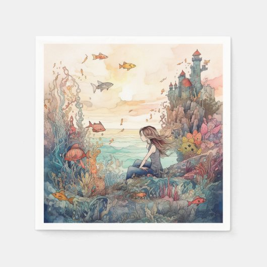 Mermaid Servet (Voorkant)