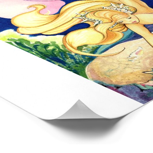 !Mermaid Shell Hunter Poster (Hoek)