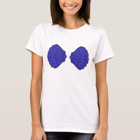 Mermaid Shells Blue T-shirt (Voorkant)