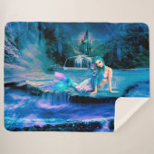 Mermaid Sherpa Deken (Voorkant (horizontaal))