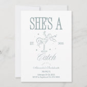 Mermaid Shes a Catch Celebration Kaart (Voorkant)