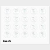 Mermaid Shes a Catch Celebration Ronde Sticker (Vel)
