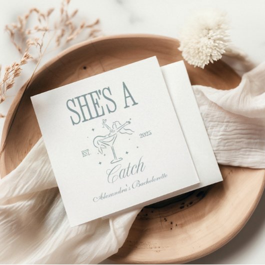 Mermaid Shes a Catch Celebration Servet