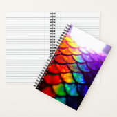 Mermaid Shimmer Iridescent Scales Rainbow Dragon Notitieboek (Binnen)