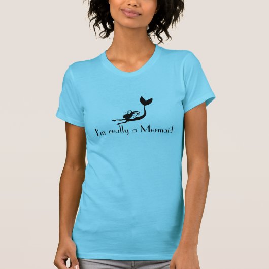 Mermaid Shirt — Ik ben echt een Zeemeermin (Voorkant)