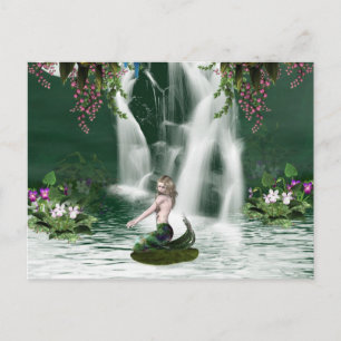 Mermaid Shower-Briefkaart Briefkaart
