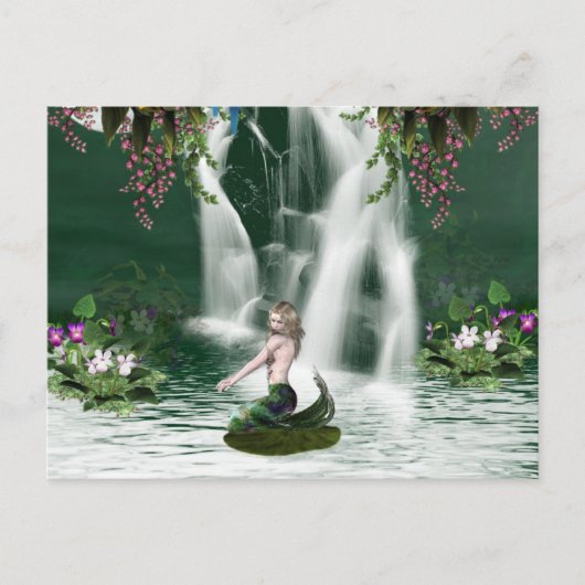 Mermaid Shower-Briefkaart Briefkaart (Voorkant)