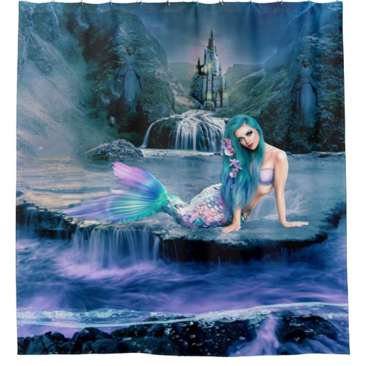 Mermaid Shower Curtain Douchegordijn (Voorkant)