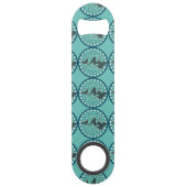 Mermaid Silhouette in Bubbles Thunder_Cove Bar Ke Speed Flessenopener (Achterkant)