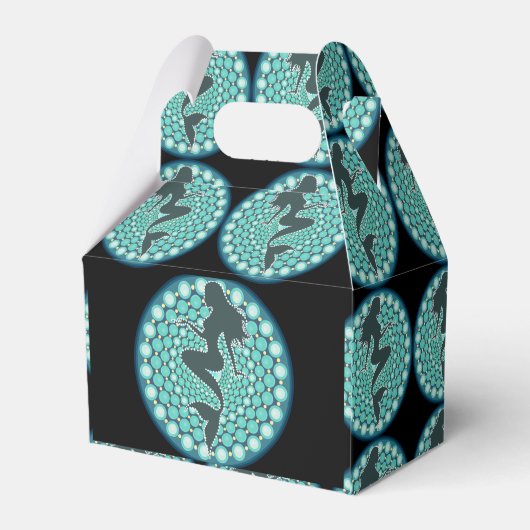 Mermaid Silhouette in Bubbles Thunder_Cove Bedankdoosjes (Achterkant)