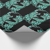 Mermaid Silhouette in Bubbles Thunder_Cove Cadeaupapier (Hoek)