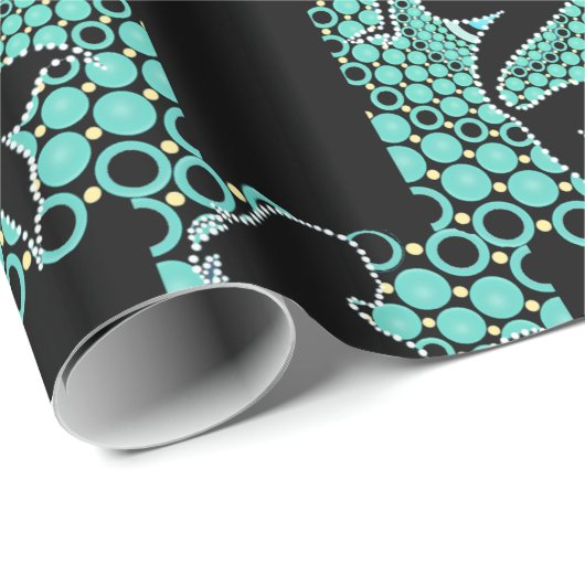 Mermaid Silhouette in Bubbles Thunder_Cove Cadeaupapier (Rol Hoek)