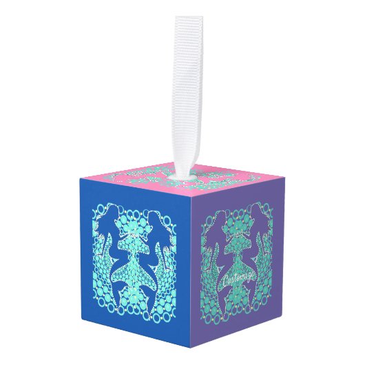 Mermaid Silhouette in Bubbles Thunder_Cove Decoratie (Voorkant hoekig)