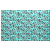 Mermaid Silhouette in Bubbles Thunder_Cove Fabric Stof (Fat Quarter)