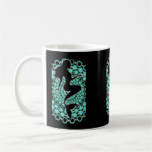 Mermaid Silhouette in Bubbles Thunder_Cove Koffiemok (Links)