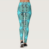 Mermaid Silhouette in Bubbles Thunder_Cove Legging (Achterkant)