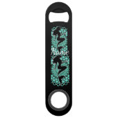 Mermaid Silhouette in Bubbles Thunder_Cove Speed Flessenopener (Voorkant)