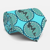 Mermaid Silhouette in Bubbles Thunder_Cove Stropdas (Opgerold)