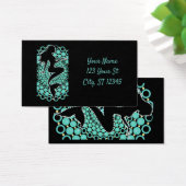 Mermaid Silhouette in Bubbles Thunder_Cove Visitekaartje (Bureau)