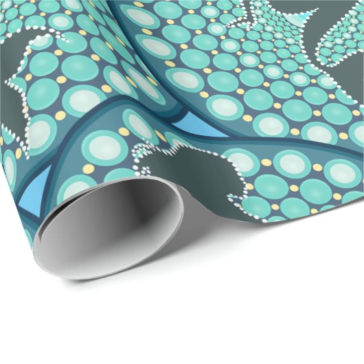 Mermaid Silhouette in Bubbles Thunder_Cove Wrappin Cadeaupapier (Rol Hoek)