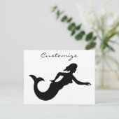Mermaid Silhouette Thunder_Cove Briefkaart (Staand voorkant)