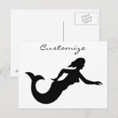 Mermaid Silhouette Thunder_Cove Briefkaart (Voorkant / Achterkant)
