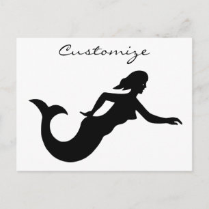 Mermaid Silhouette Thunder_Cove Briefkaart