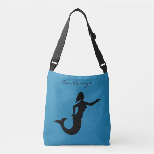 Mermaid Silhouette Thunder_Cove Crossbody Tas (Voorkant)