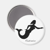 Mermaid Silhouette Thunder_Cove Magneet (Voorkant / Achterkant)