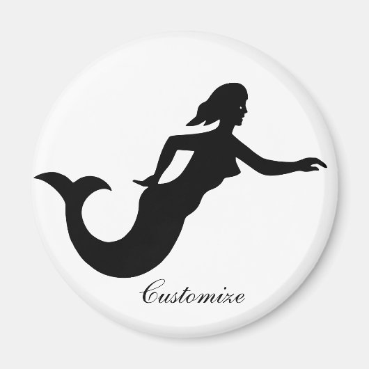 Mermaid Silhouette Thunder_Cove Magneet (Voorkant)