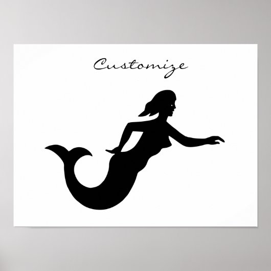 Mermaid Silhouette Thunder_Cove Poster (Voorkant)