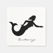 Mermaid Silhouette Thunder_Cove Servet (Voorkant)