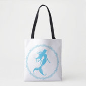 Mermaid Silhouette Tote Bag (Voorkant)