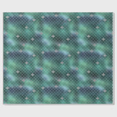 Mermaid Silver Blauwgroen Ocean Glitz Cadeaupapier (Vlak)