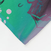 Mermaid Siren Atlantis Pearl Fleece Deken (Hoek)