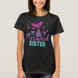 Mermaid Sister Merman Family Matking Birthday T-shirt<br><div class="desc">Mermaid Sister Merman Family Matking Birthday</div>