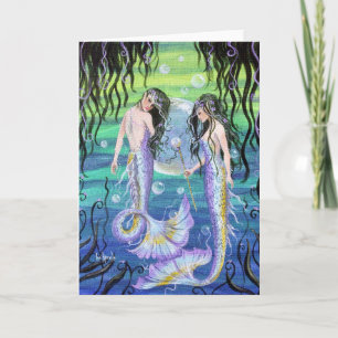 Mermaid Sisters Zee Kelp tekenfilmkaart Kaart