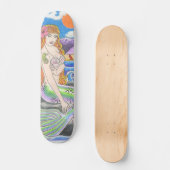 Mermaid Skateboard Deck (Voorkant)
