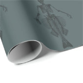Mermaid Skeleton Dark Cadeaupapier (Rol Hoek)